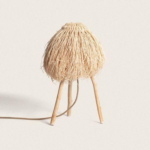 Lampe À Poser Rotin Lasje Naturel