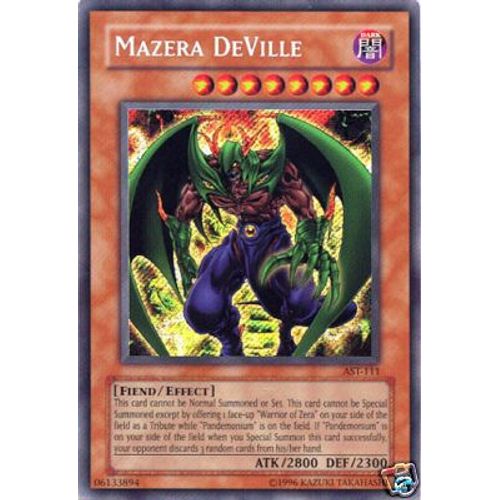 Yu Gi Oh - Mazera Deville - Ast-111 - Secret Rare