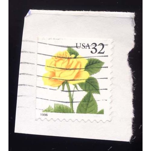 Timbre U S A, Fleur, 32 Cents Oblitéré