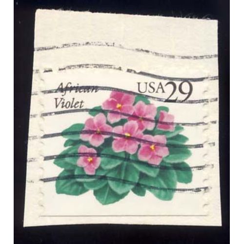 Timbre U S A, African Violet, 29 Cents, Oblitéré