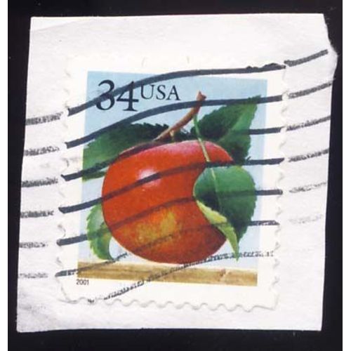 Timbre U S A, Pomme, 34 Cents, Oblitéré