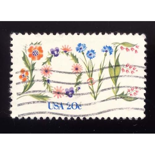 Timbreu S A, Lov En Fleurs, 20cents, Oblitéré