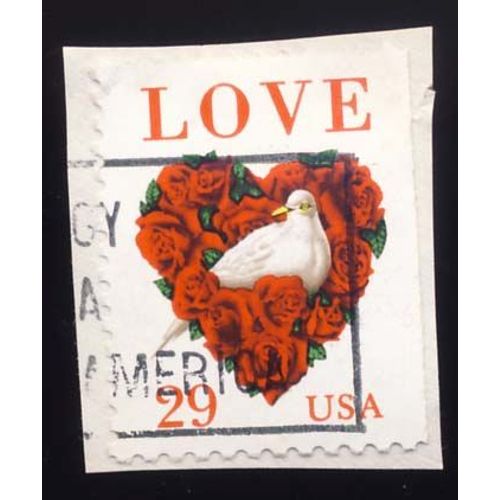 Timbre U S A, Love À La Colombe Blanche, 29 Cents, Oblitéré
