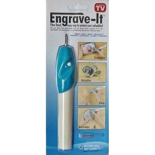 Stylo Graveur Petite Gravure Bois, Plastique, Verre