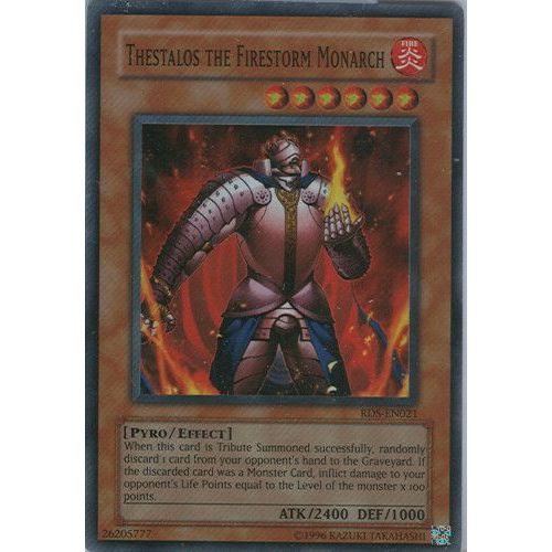 Yu Gi Oh - Thestalos The Firestorm Monarch - Rds-En021 - Super Rare