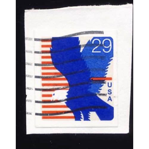 Timbre U S A, Aigle Et Drapeau, 29 Cents, Oblitéré