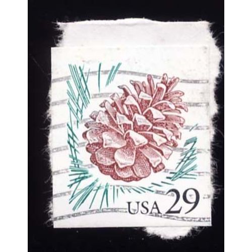 Timbre U S A, Pomme De Pin, 29 Cents, Oblitéré