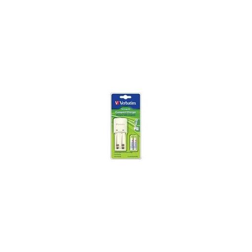 Verbatim Compact Charger - Chargeur de batteries - (pour 2xAA/AAA)