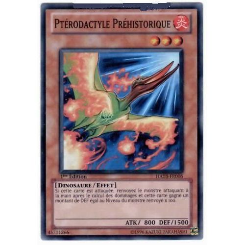 Yu-Gi-Oh Ptérodactyle Préhistorique - Ha03-Fr006 Super Rare