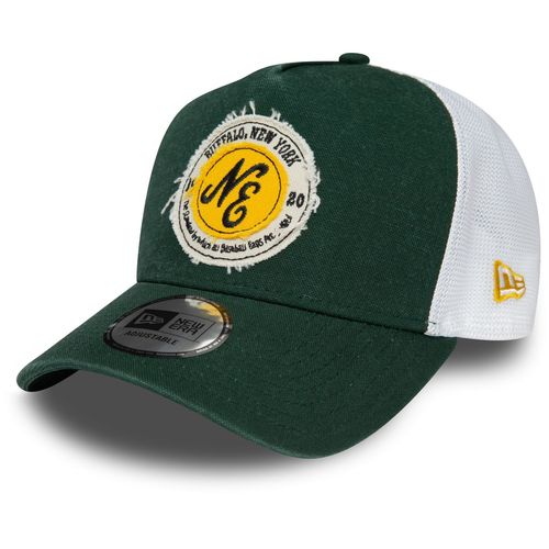 New Era Adjustable A-Frame Trucker Cap Washed Vert