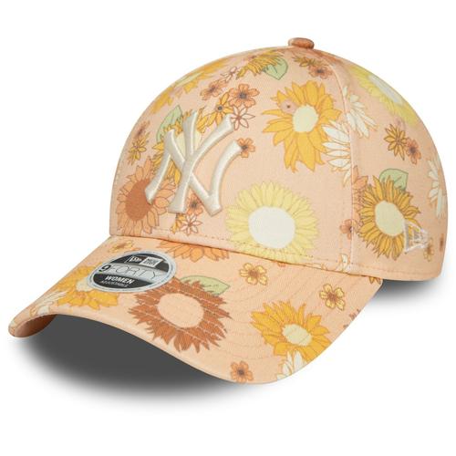 New Era 9forty Femme Cap - Floral New York Yankees Peach