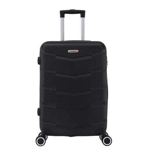 Valise Cabine 4 Roues 55cm ABS Rigide - SUPERFLY - Wall - Noir