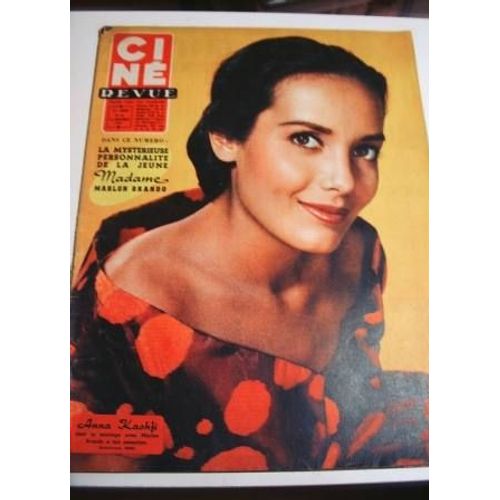 Cine Revue 1957  N° 44 : Dany Rrobin.Anna Kashfimartine Carol.Sophia Loren.