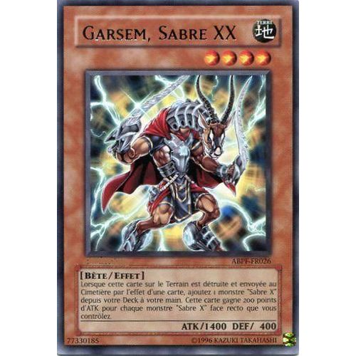 Yu-Gi-Oh Garsem, Sabre Xx Abpf-Fr026 Rare