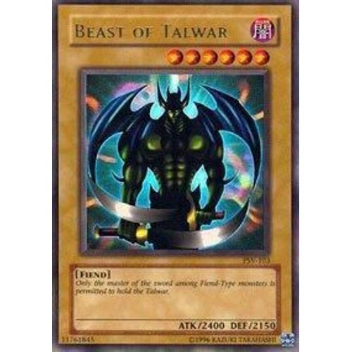 Yu Gi Oh - Beast Of Talwar - Psv-103 - Ultra Rare