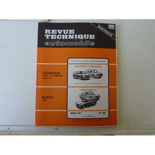 Revue Technique Automobile Peugeot 304 365