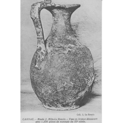 Carnac " Vase En Bronze Découvert Avec 1500 Pièces De Monnaie Du 3ème Siècle "- Tbe - Ref 060 733