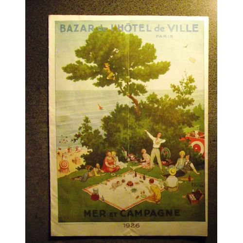 Bazar De L'hôtel De Ville Paris  Mer Et Campagne 1926