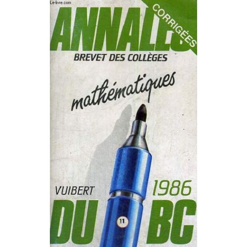 Annales Brevet Des Collèges Mathématiques