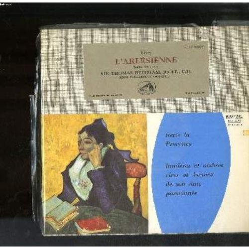 Disque Vinyle 33t Petit Format / L'arlesienne / Suites N1 Et 2 / Sir Thomas Beecham, Bart., C.H. / Royal Philharmonic Orchestra