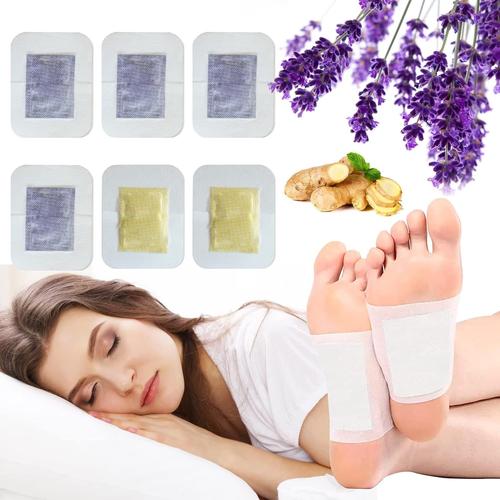 Patch Detox Pieds,Detox Foot Patches,Detox Foot Pads, Patch Pieds Detox Bio,Patch Detoxifiant Pieds,D¿¿tox pour les Pieds,Patch Pieds pour Am¿¿liorent Sommeil,6PCS