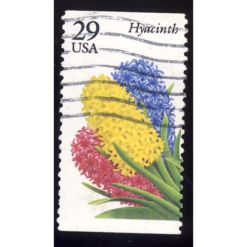 Timbre U S A, Hyacinthe, 29 Cents, Oblitéré