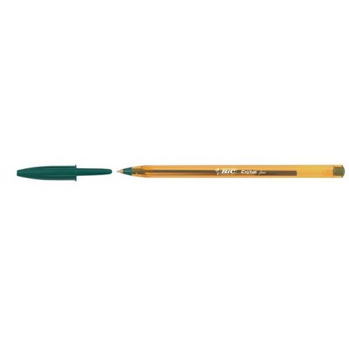 Boîte De 50 Stylos Billes Bic Cristal Fine Vert