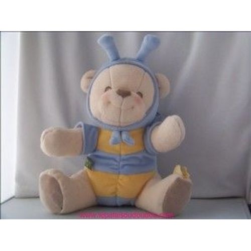 Doudou Peluche Ours Fisher Price Nature Bearries Papillon Grand