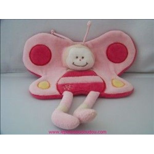 Doudou Peluche Papillon King Bear Plat