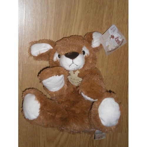 Doudou Marionnette Peluche Petit Faon 25 Cm Kangourou Histoire D'ours