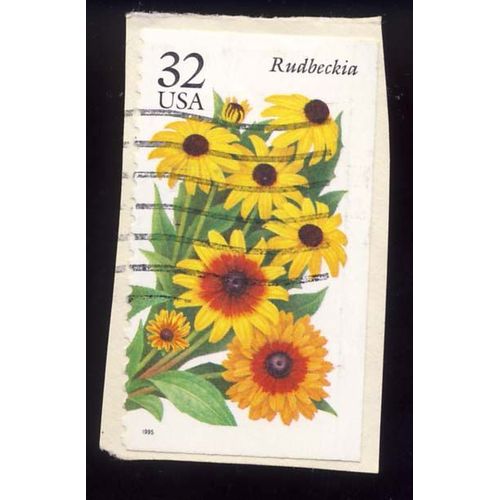 Timbre U S A, Rudbeckia, 32 Cents, Oblitéré