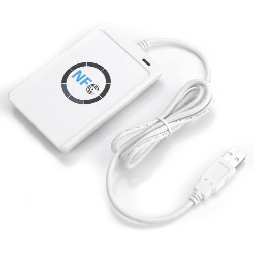 ACS ACR122U USB 2.0 Blanc Lecteur de Cartes ¿¿ Puce (Windows 2000,Windows 2000 Professional,Windows 7 Home Basic x64,Windows 7, Android, ISO 14443, CE, FCC, KC, VCCI, PC/SC, CCID, USB)?