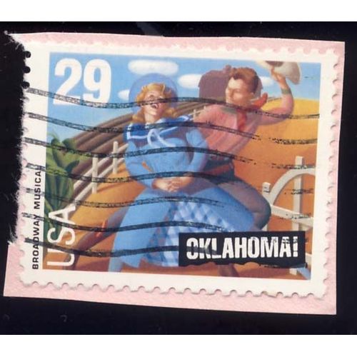 Timbre U S A Oklahoma !, Brodway Musical, 29 Cents, Oblitéré