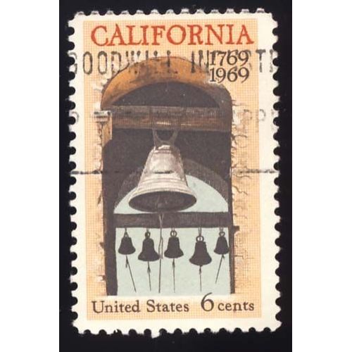 California 1769-1969, 6 Cents, Oblitéré