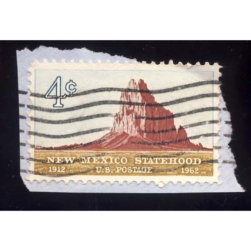 Timbre U S A, New Mexico Statehood 1912-1962, U S Postage 4 Cents, Oblitéré