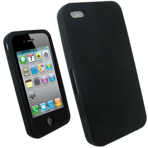 Housse Silicone Iphone 4 Noir
