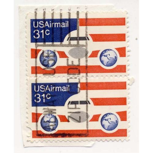 Timbre U S A, Us Airmail, 31 Cents, Oblitéré