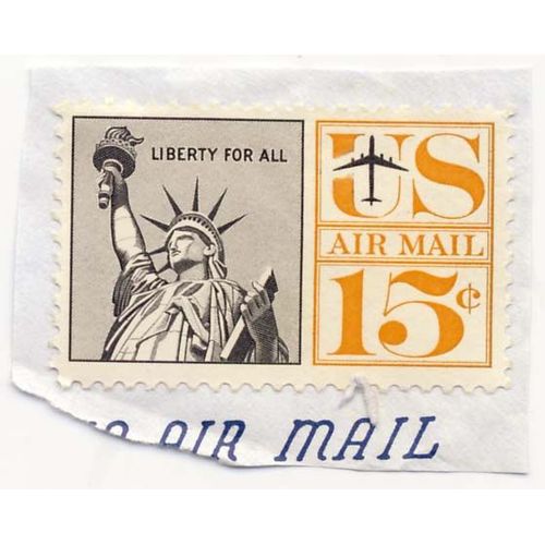 Tre U S A, Us Airmail, Liberty For All, 15 Cents, Non Oblitéré
