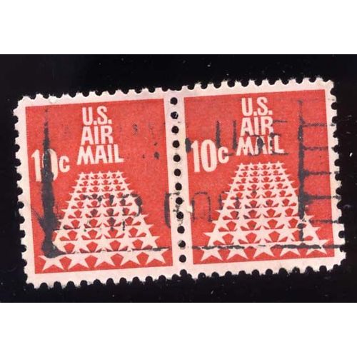 Timbre U S A, Us Airmail, 10 Cents, Oblitéré