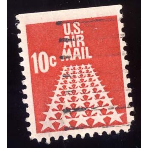 Timbre U S A, Us Airmail, 10 Cents, Oblitéré