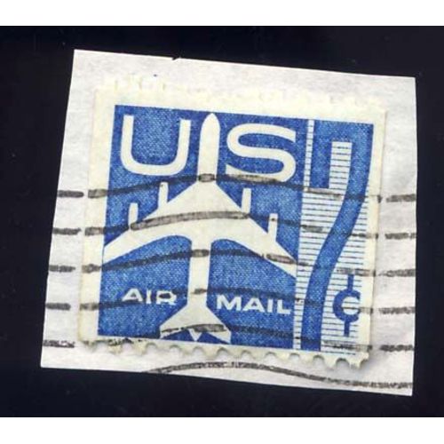 Timbre U S A, Air Mail, 7 Cents, Oblitéré