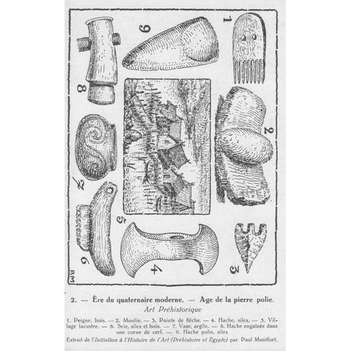 Ere De Quaternaire Moderne - Age De La Pierre Polie - Art Préhistorique - Tbe - Ref 060871