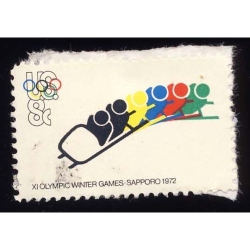 Re U S A, X I Olympic Winter Games Sapporo 1972 Bobsleigh, 8 Cents, Oblitéré