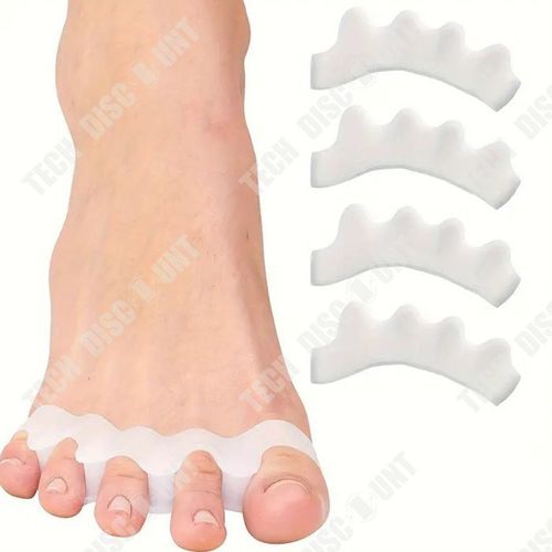 Td® 2 Paires D'écarteurs D'orteils Écarteurs D'orteils Soins De Santé Des Pieds Redresser Les Orteils Courbés Ou Chevauchants Multicolore