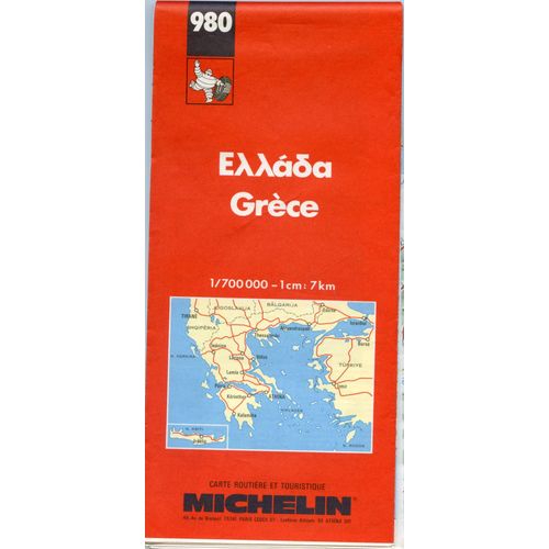 Carte Michelin Grece 980
