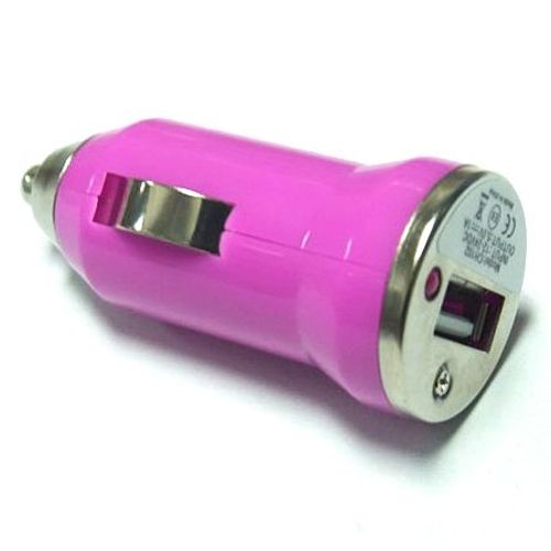 Chargeur Allume-Cigare Universel Mini Usb - Rose