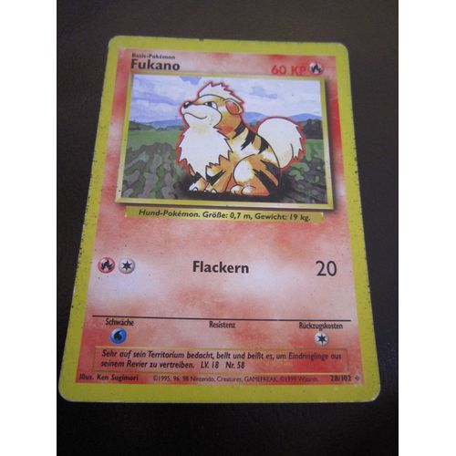 Pokémon De Base Caninos 60 Pv