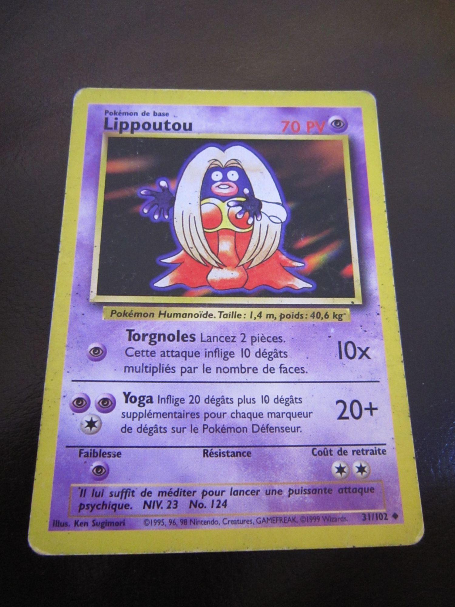 Pokemon De Base Lippoutou 70 Pv Cartes De Jeux Rakuten