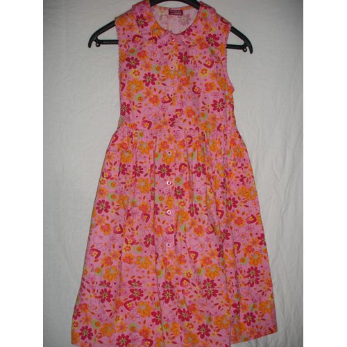 Robe Fushia Sans Manches"Vynil Fraise" 12 Ans