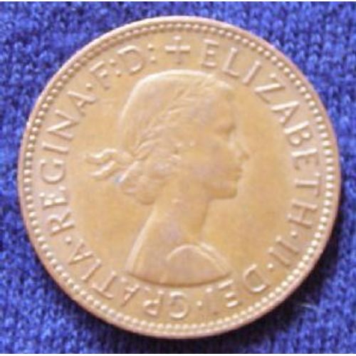 Piece Half Penny 1963 Elisabeth 2